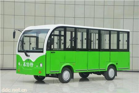  厂区员工接送车全封闭23座观光车